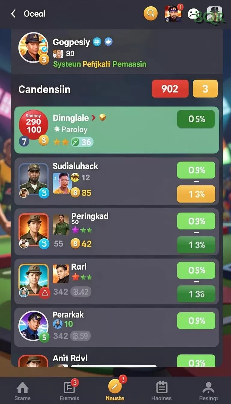 Cuplikan layar RPRR — aktivitas