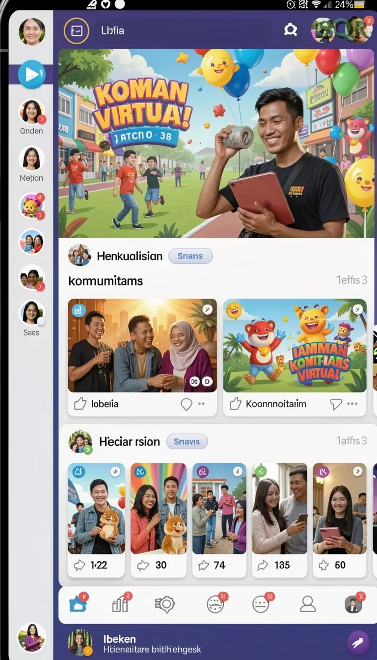 Cuplikan layar PRPRPR — halaman utama